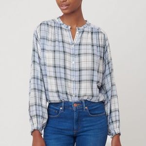 Blue Plaid Blouse